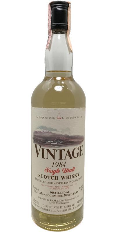 Mannochmore 1984 VM  Vintage