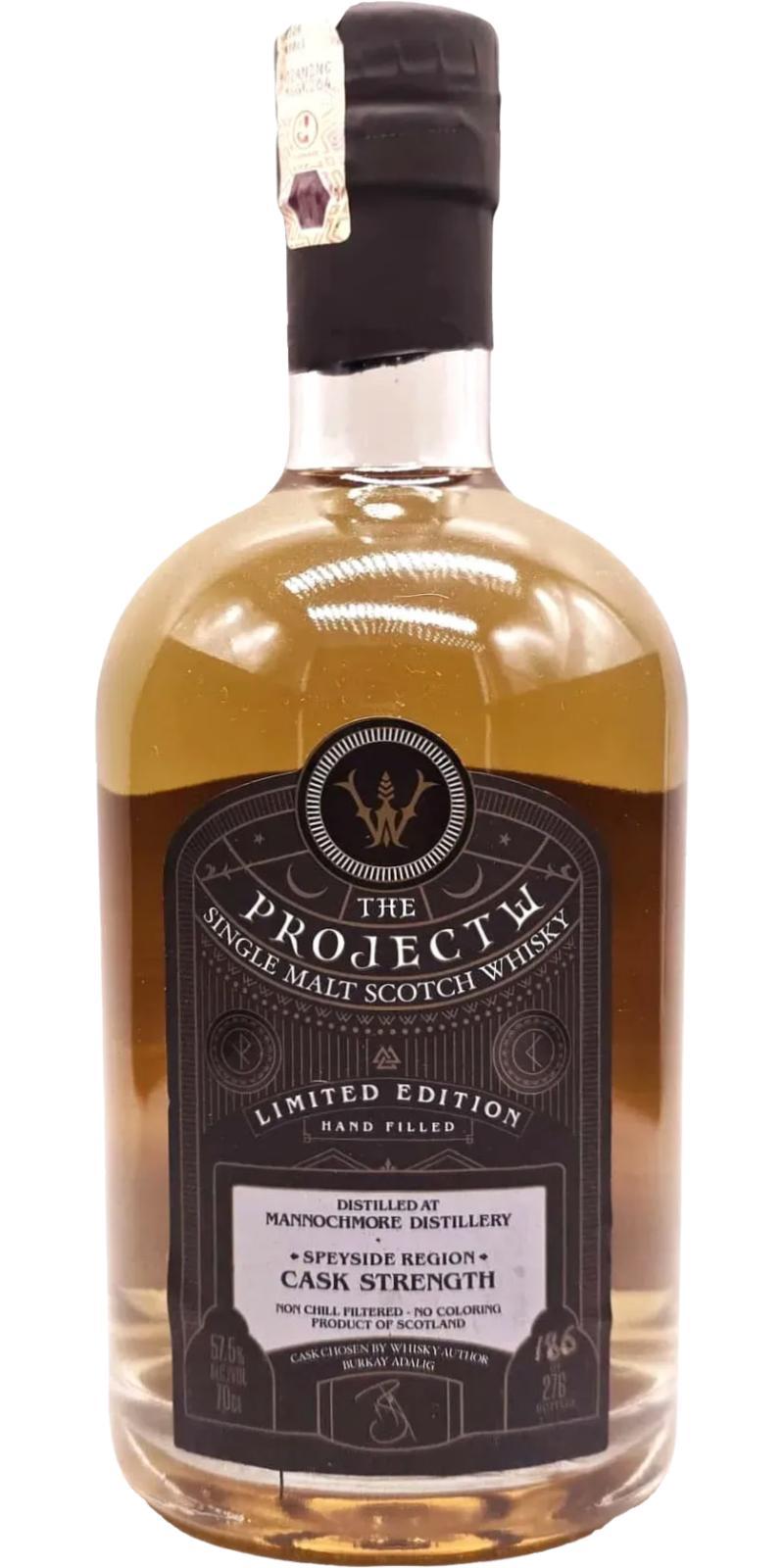 Mannochmore Single Malt Whisky UD