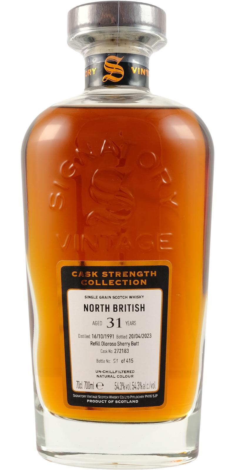 North British 1991 SV Cask Strength Collection