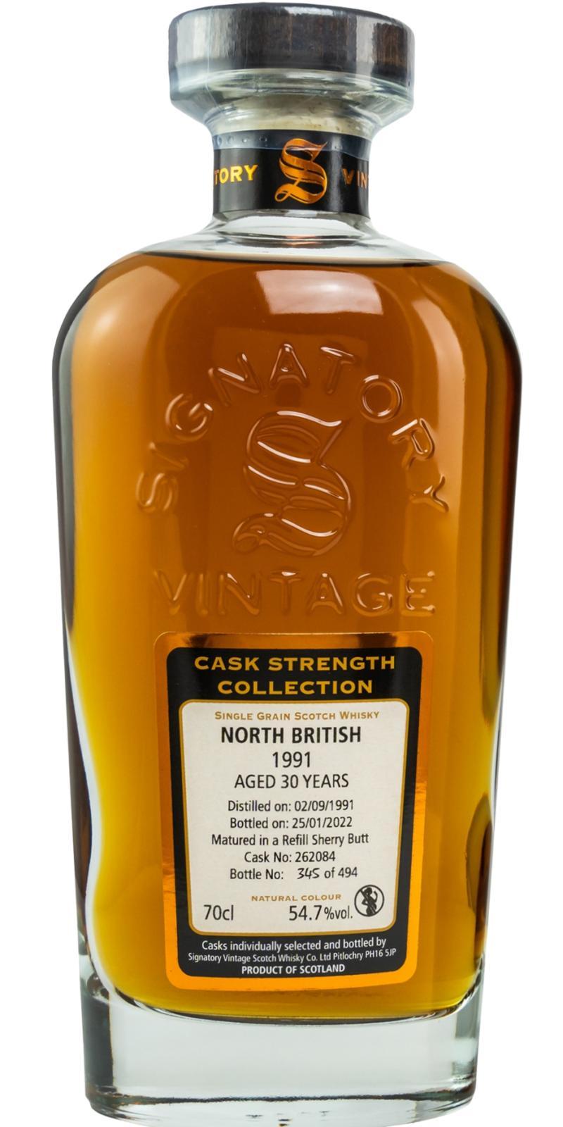 North British 1991 SV Cask Strength Collection
