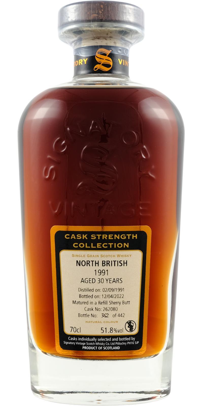 North British 1991 SV Cask Strength Collection