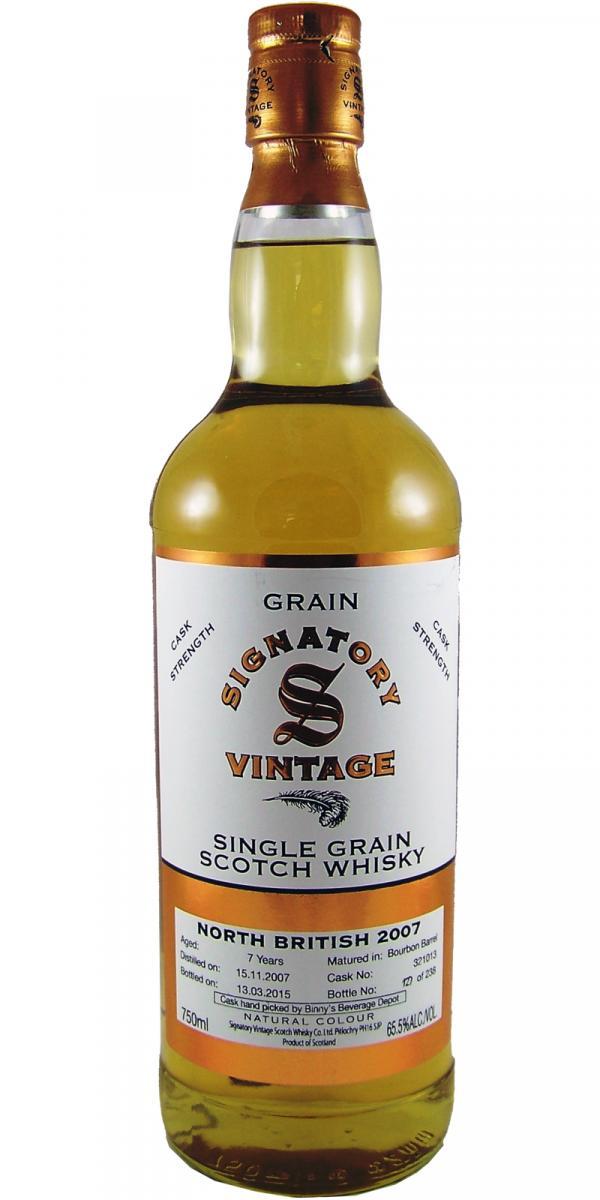 North British 2007 SV Vintage Collection - Cask Strength