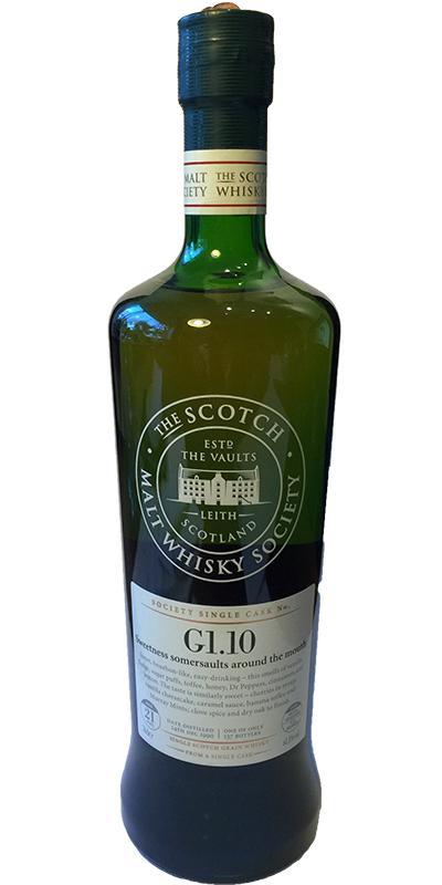 North British 1990 SMWS G1.10 Sweetness somersaults around the mouth