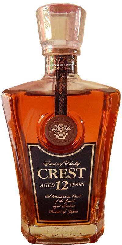 Suntory 12-year-old  Crest - Crystal Decanter