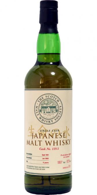 Yamazaki 1991 SMWS 119.5  Fresh plums dipped in caramel