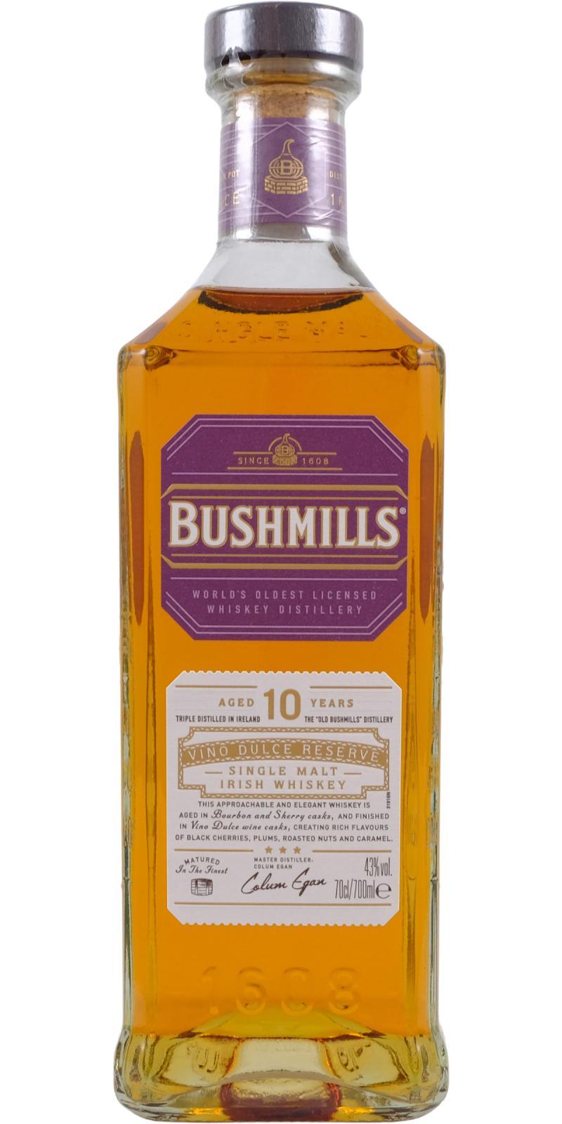 Bushmills 10-year-old  Vino Dulce Reserve