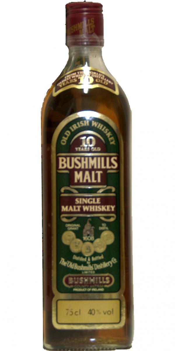Bushmills 10-year-old  Single Malt Whiskey