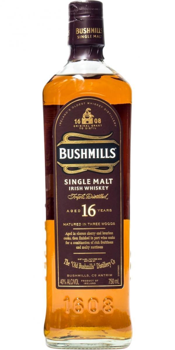 Bushmills 16-year-old   Matured in Three Woods