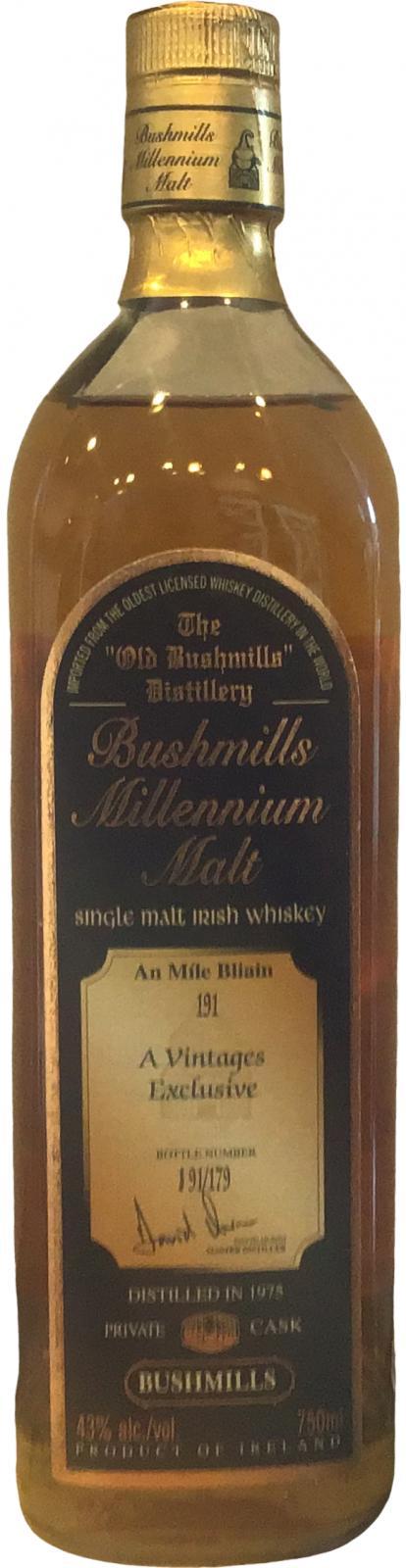 Bushmills 1975  Millennium Malt