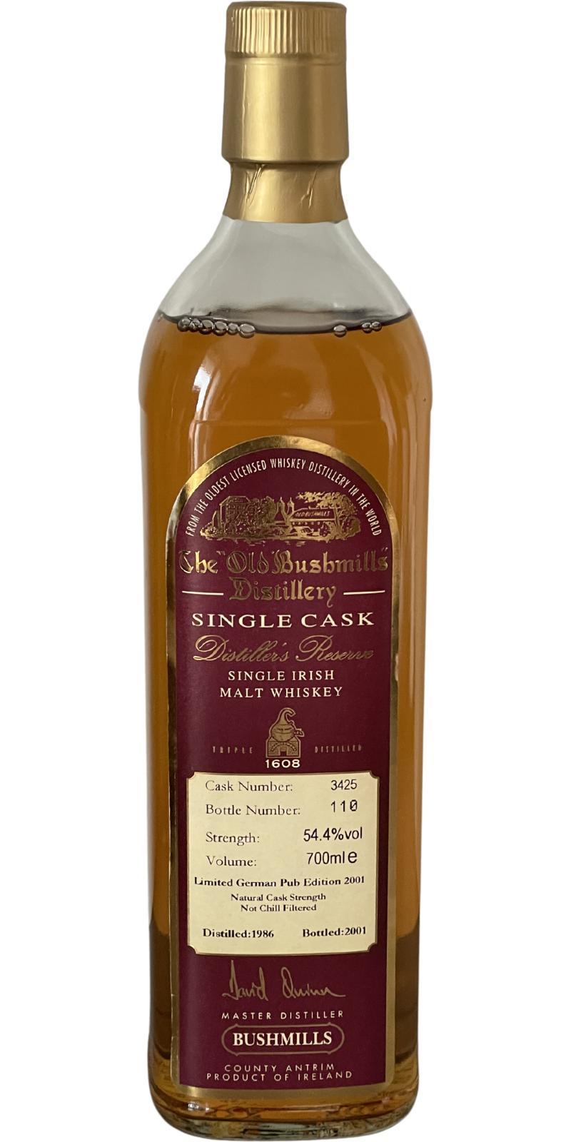 Bushmills 1986  Distiller's Reserve - Single Cask