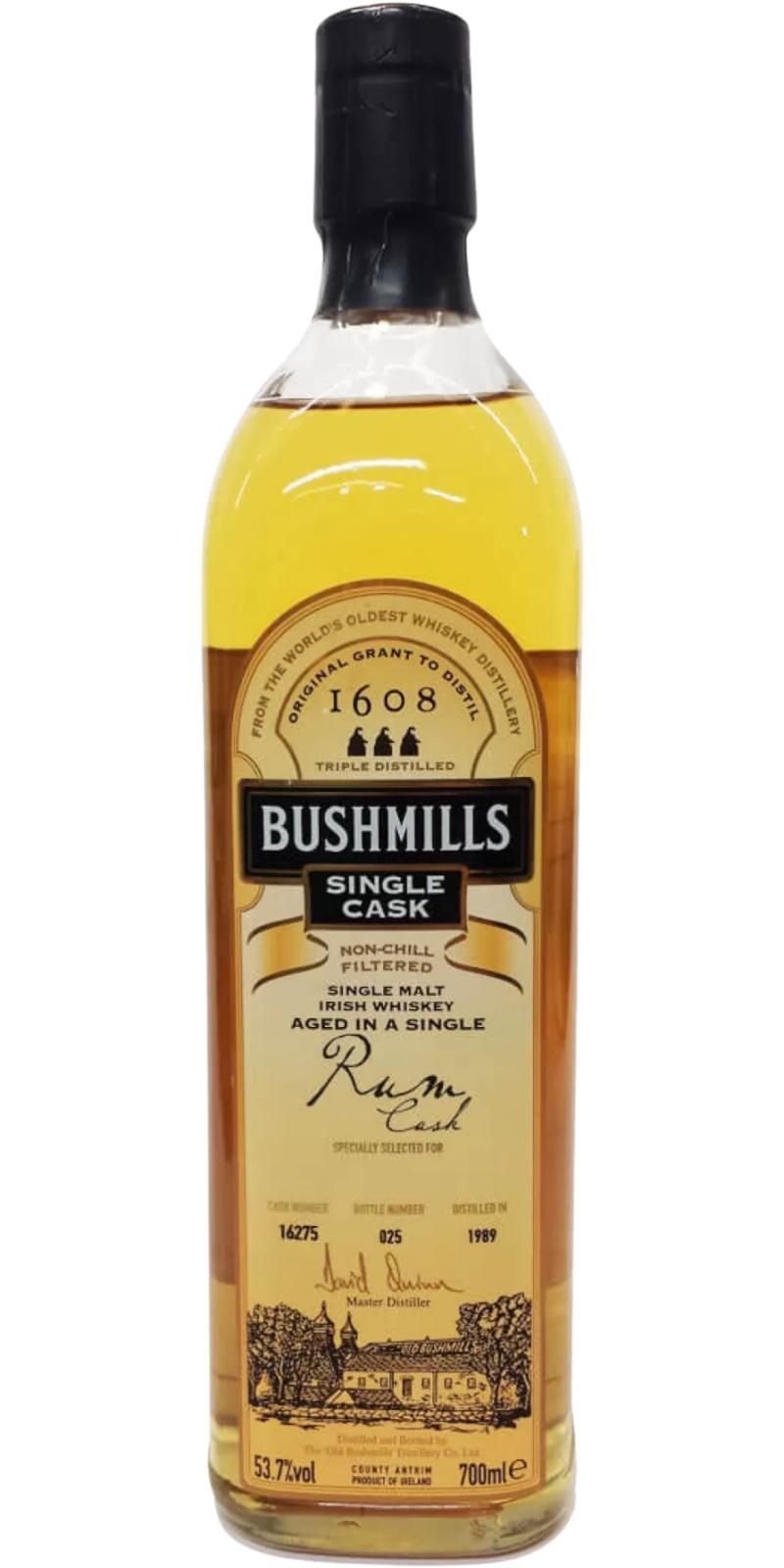 Bushmills 1989  Single Cask