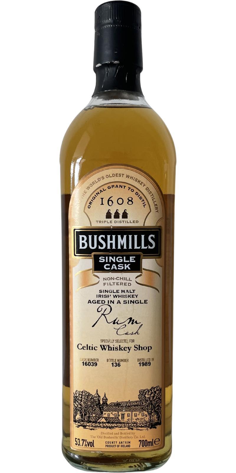 Bushmills 1989  Single Cask