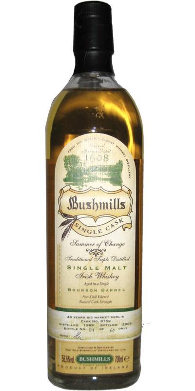 Bushmills 1989  Single Cask - Summer of Change