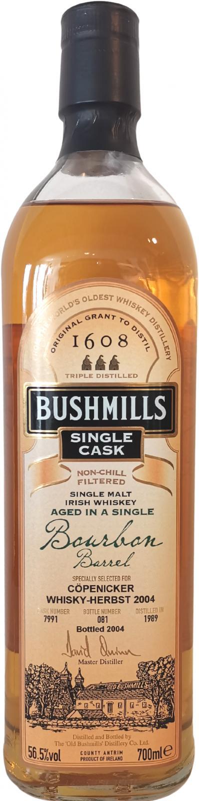 Bushmills 1989  Single Cask