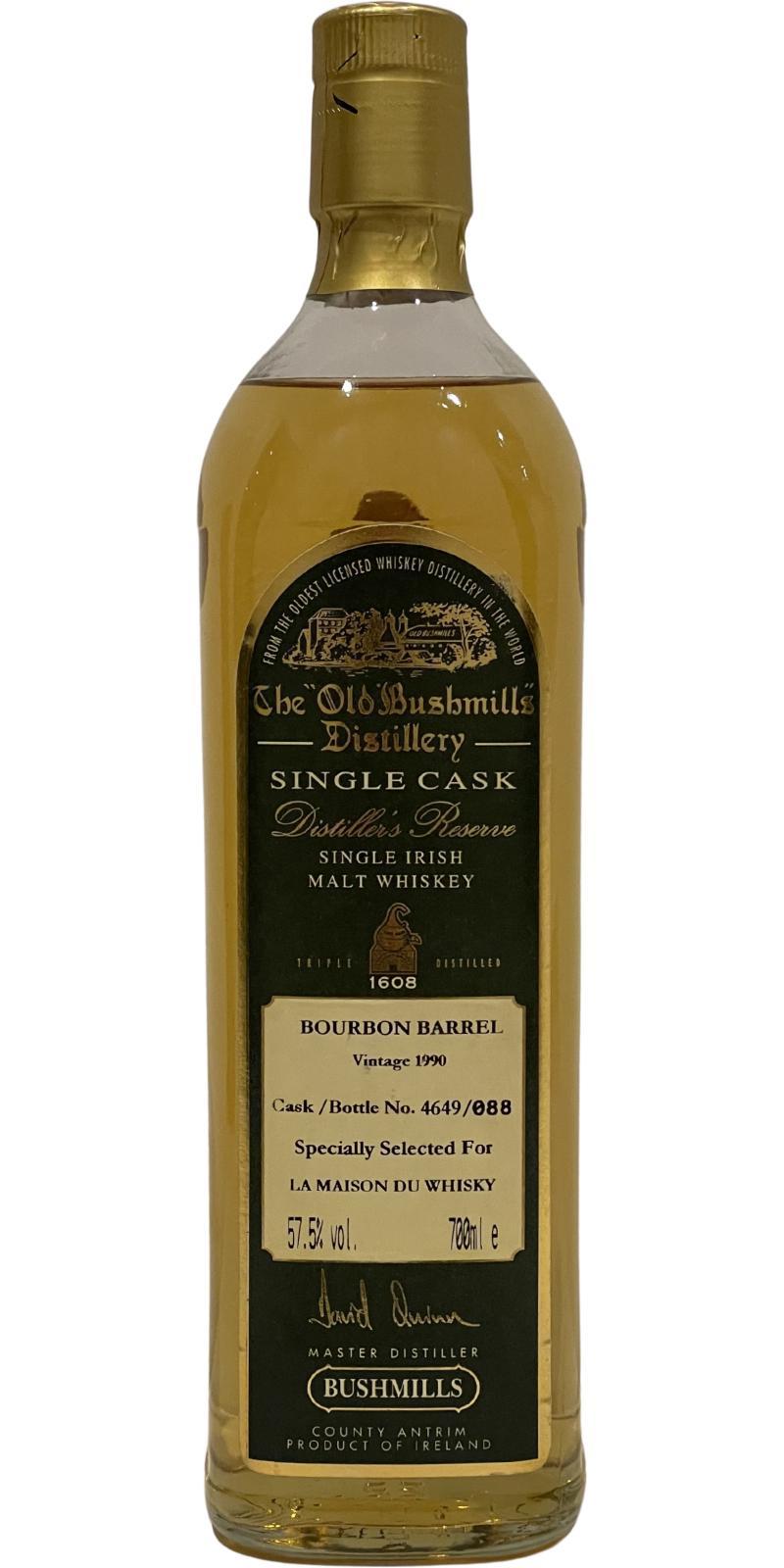 Bushmills 1990  Distiller's Reserve - Single Cask