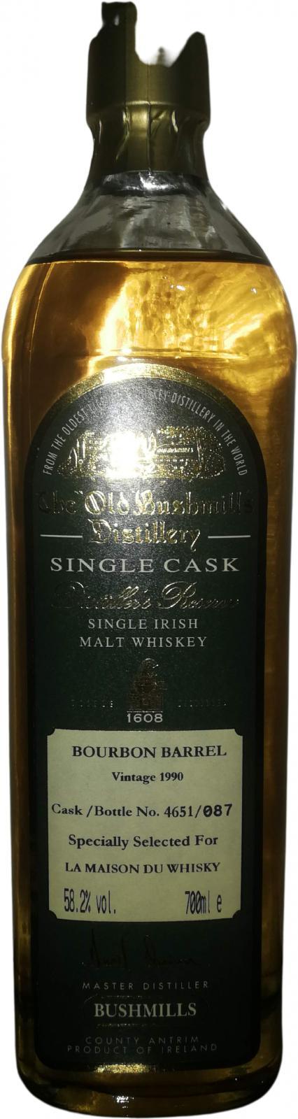 Bushmills 1990  Distiller's Reserve - Single Cask