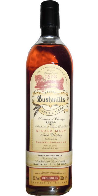 Bushmills 1991  Single Cask - Summer of Change