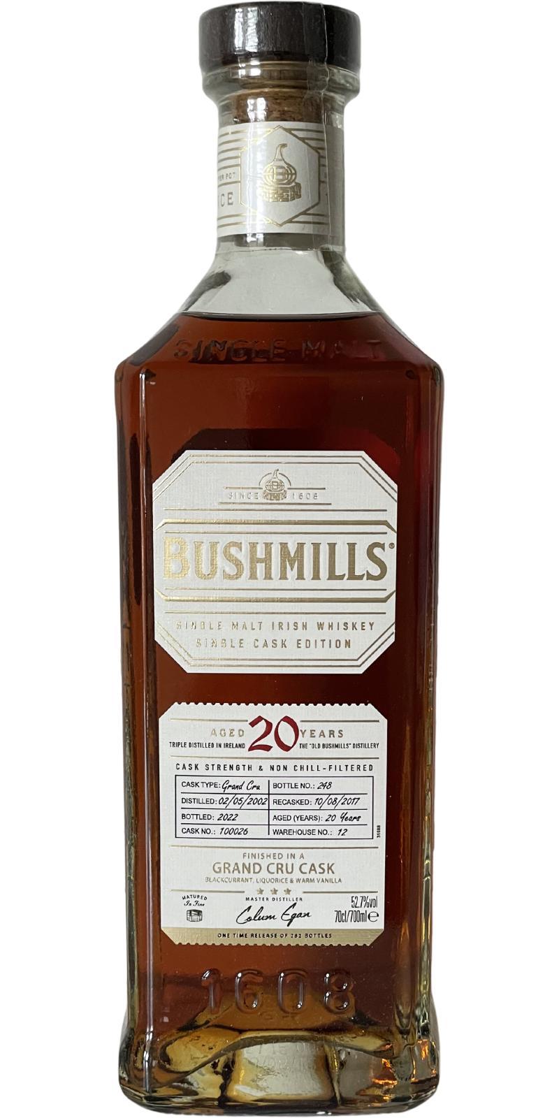 Bushmills 20-year-old  Single Cask Edition