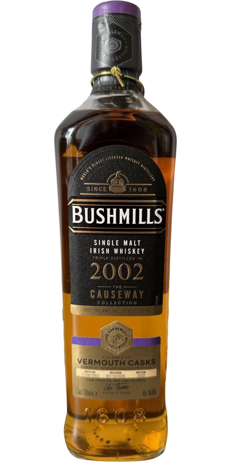 Bushmills 2002  The Causeway Collection