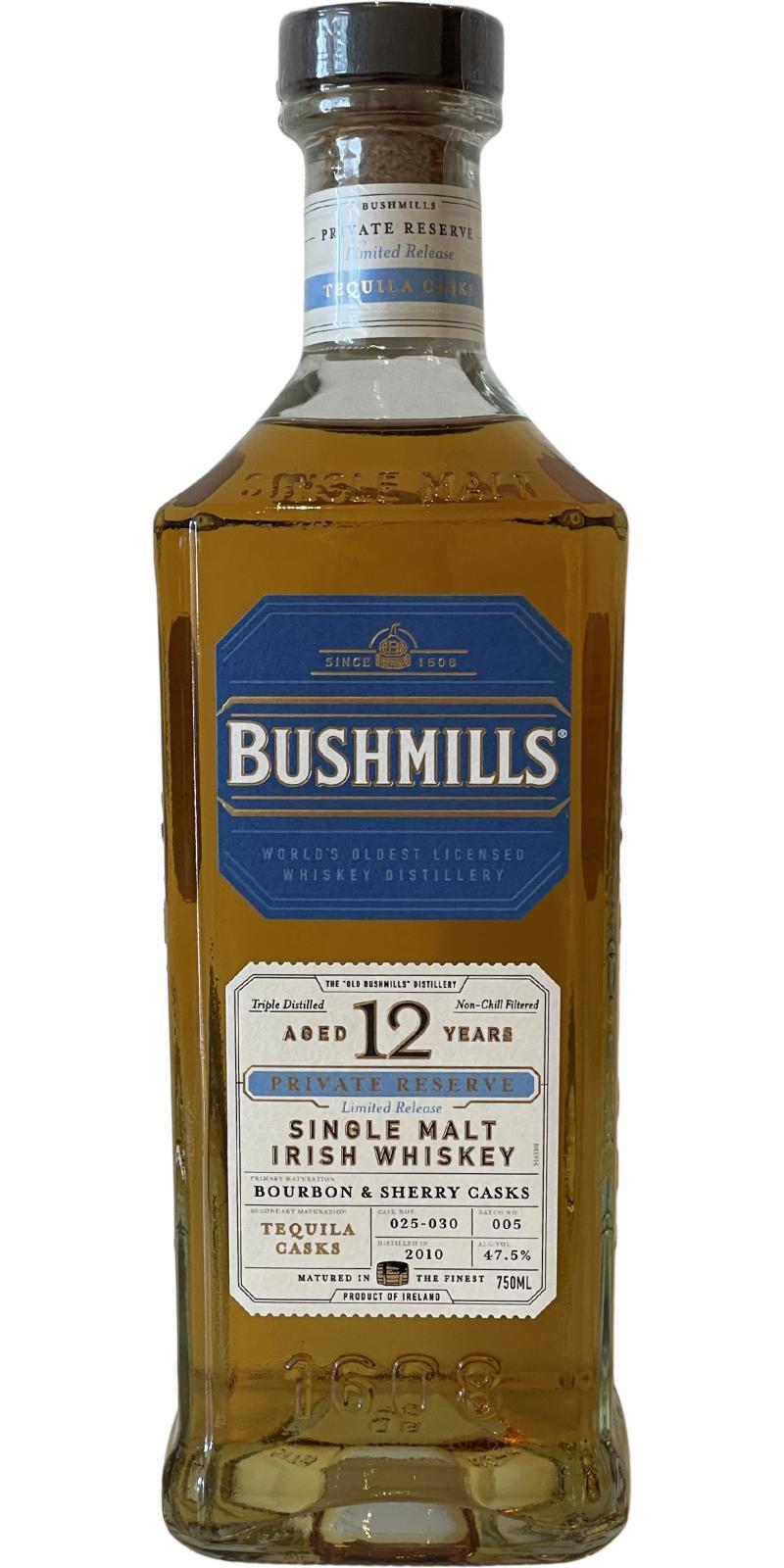 Bushmills 2010  Private Reserve - Tequila Casks
