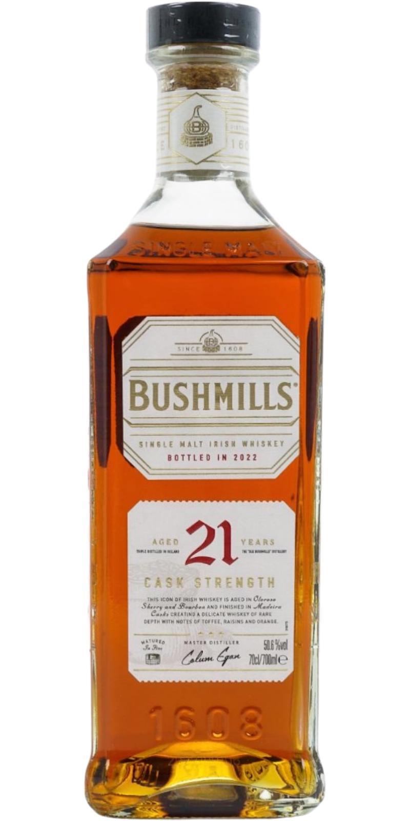 Bushmills 21-year-old  Cask Strength
