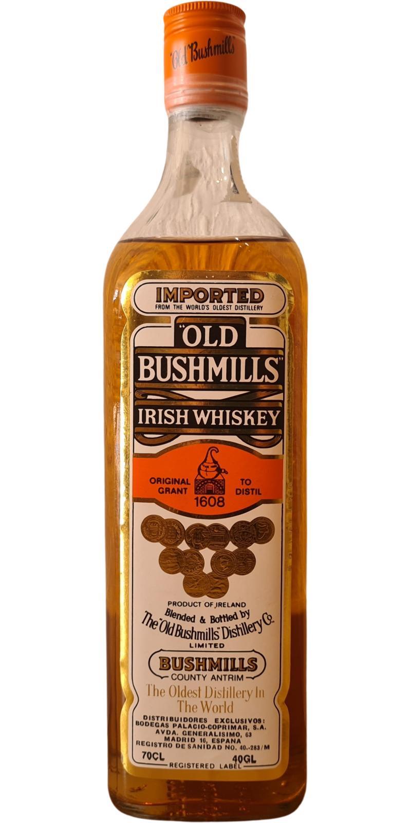 Bushmills Imported  Old Bushmills
