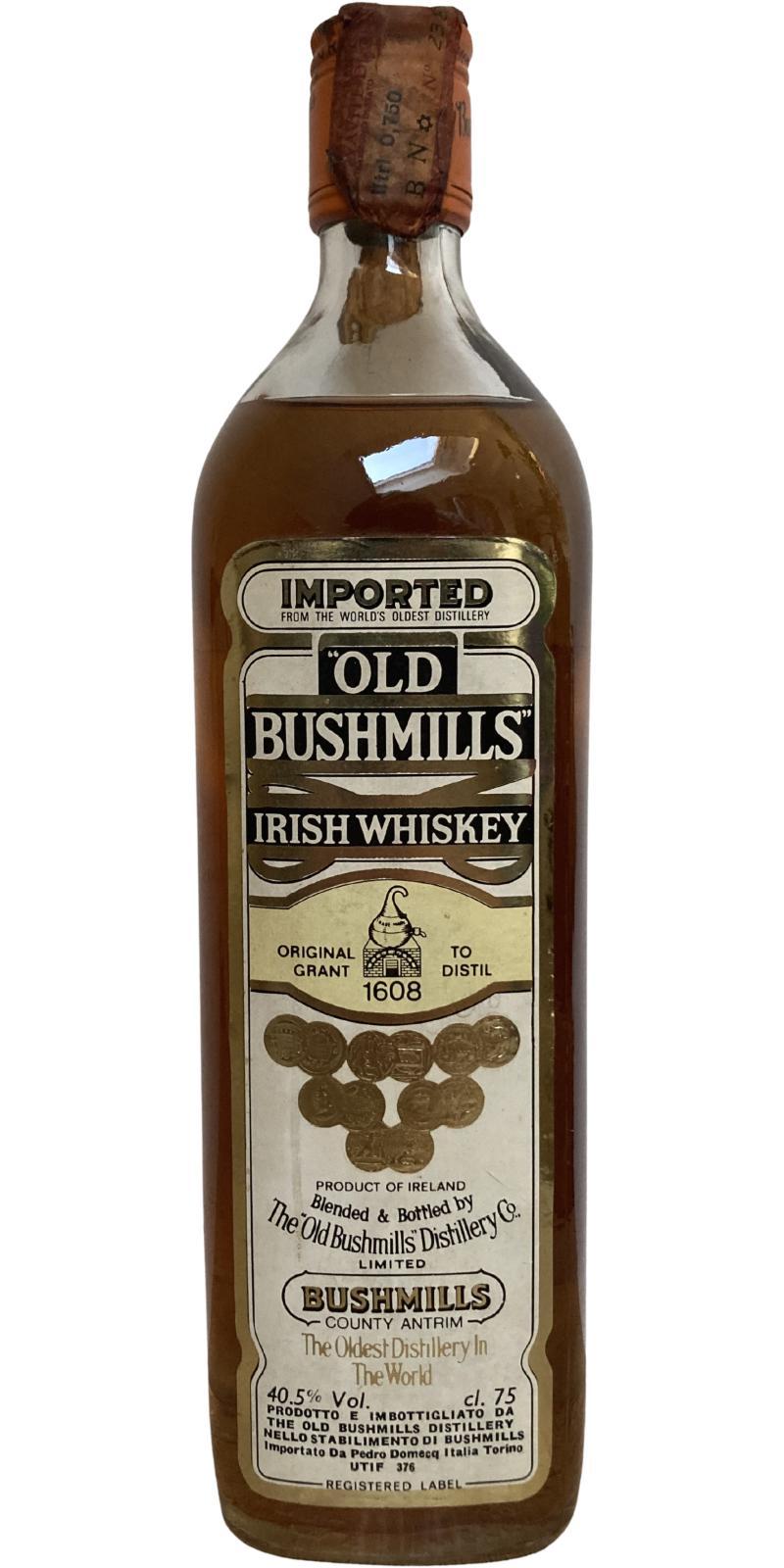 Bushmills Imported  Old Bushmills