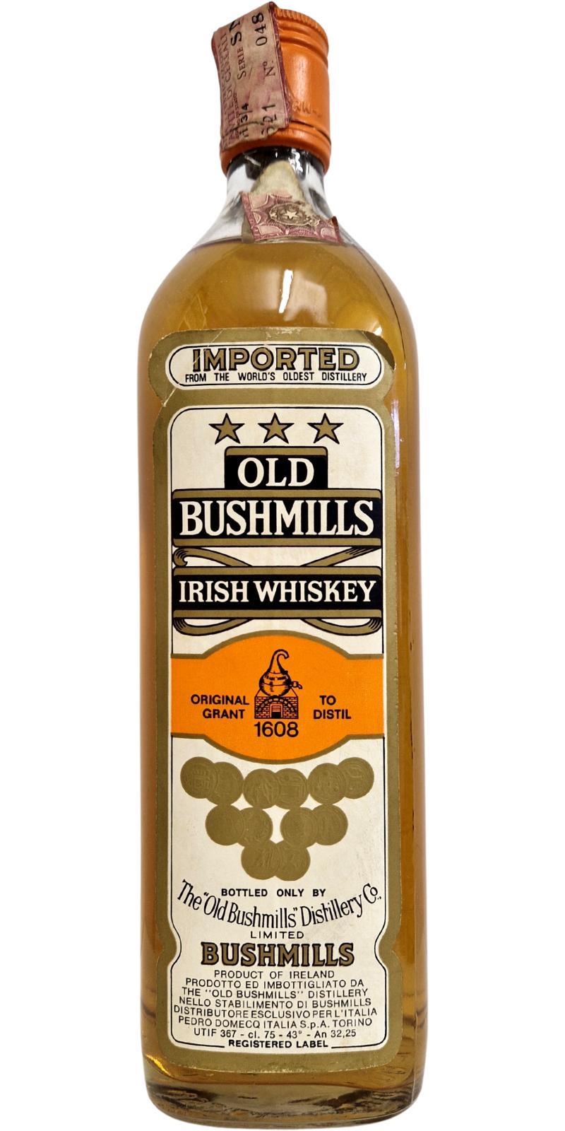 Bushmills Imported  Old Bushmills