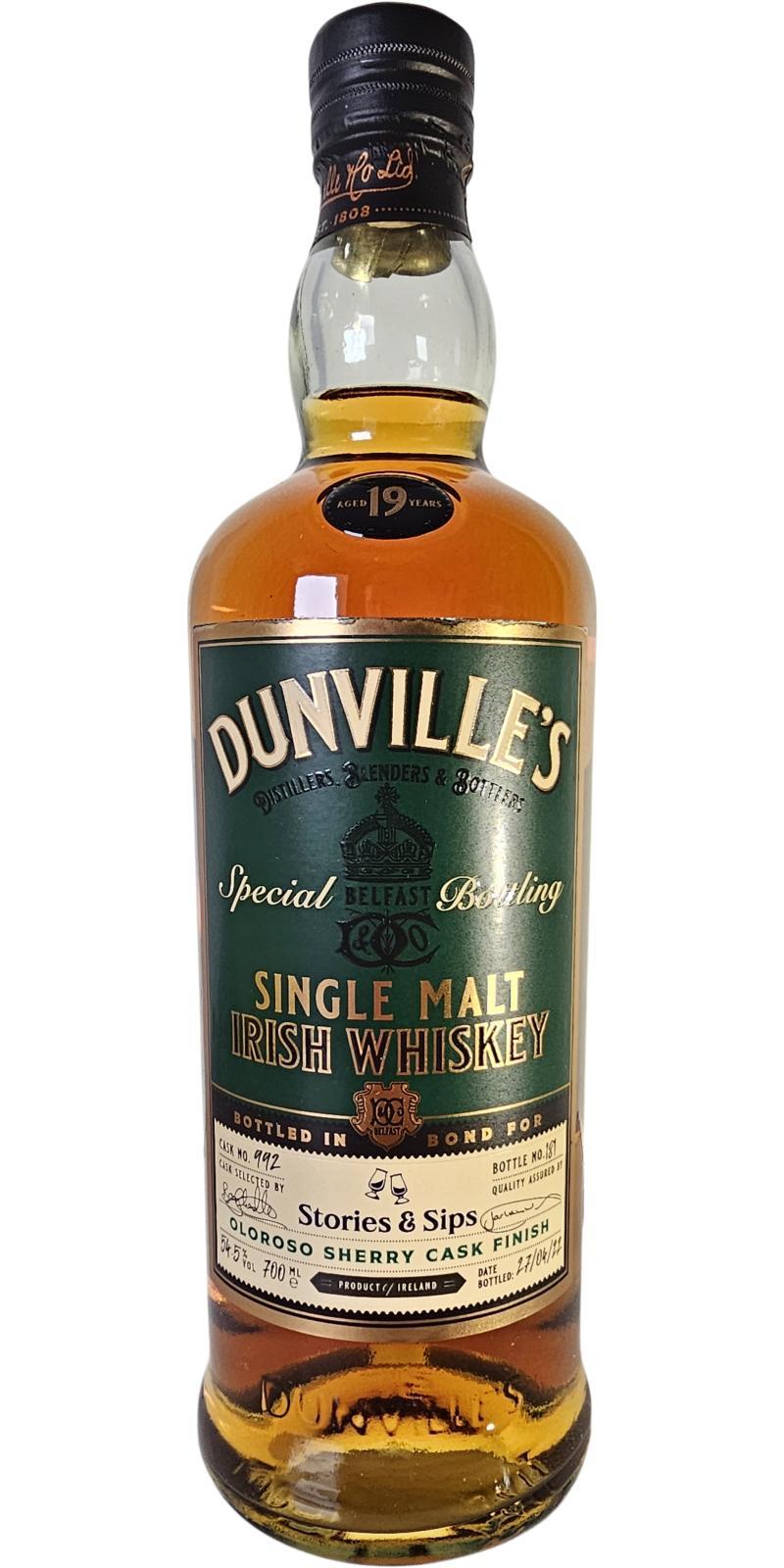Dunville's 19-year-old  Special Bottling