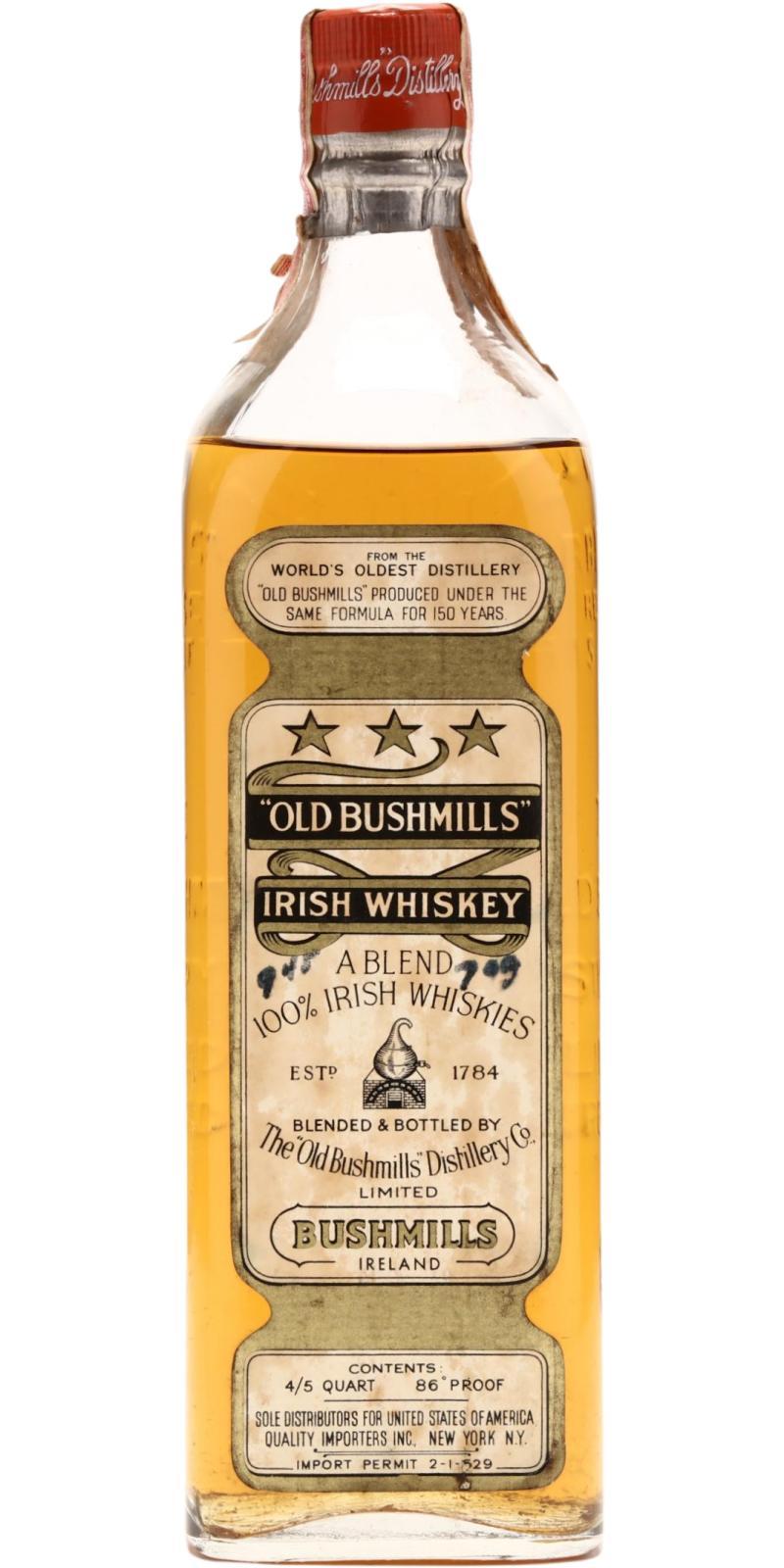 Old Bushmills Irish Whiskey  World's Oldest Distillery