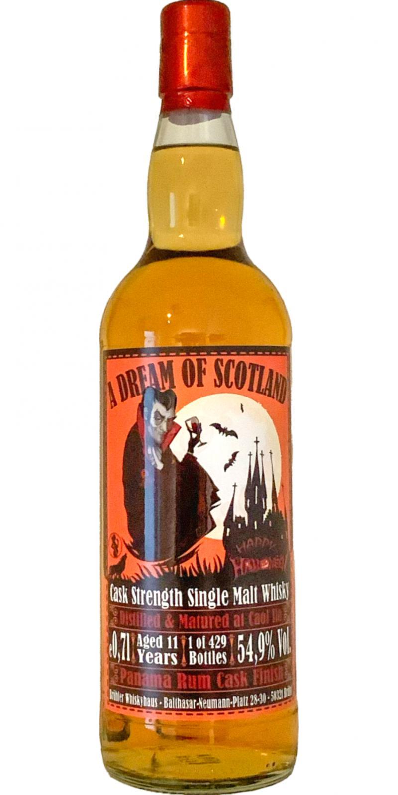 Caol Ila 11-year-old BW A Dream of Scotland - Happy Halloween