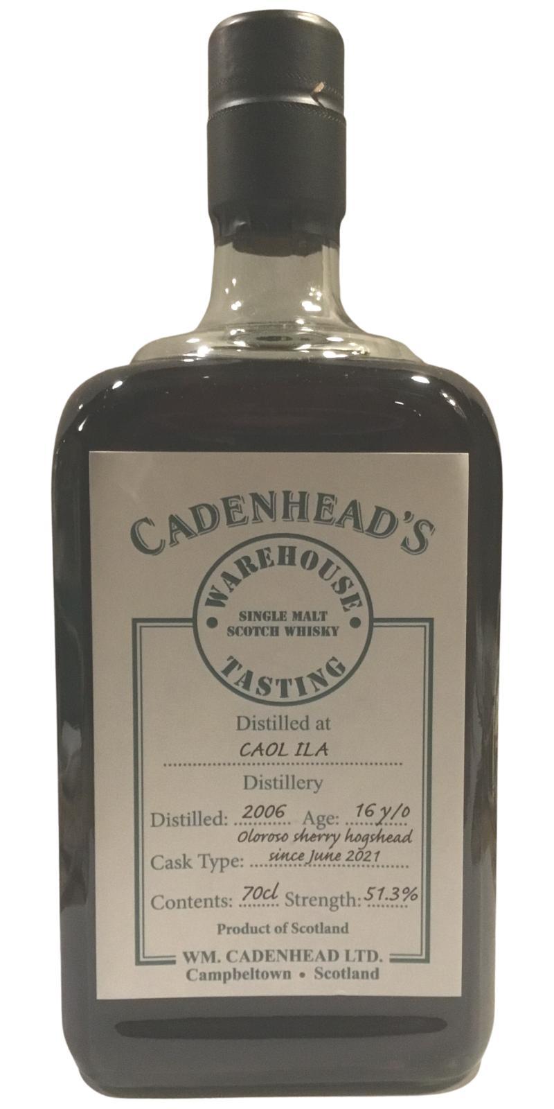 Caol Ila 2006 CA Warehouse Tasting