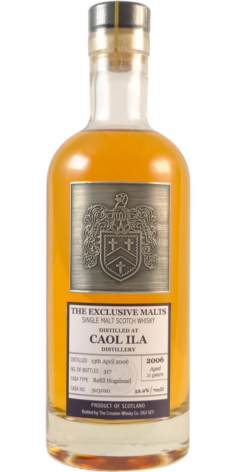 Caol Ila 2006 CWC The Exclusive Malts