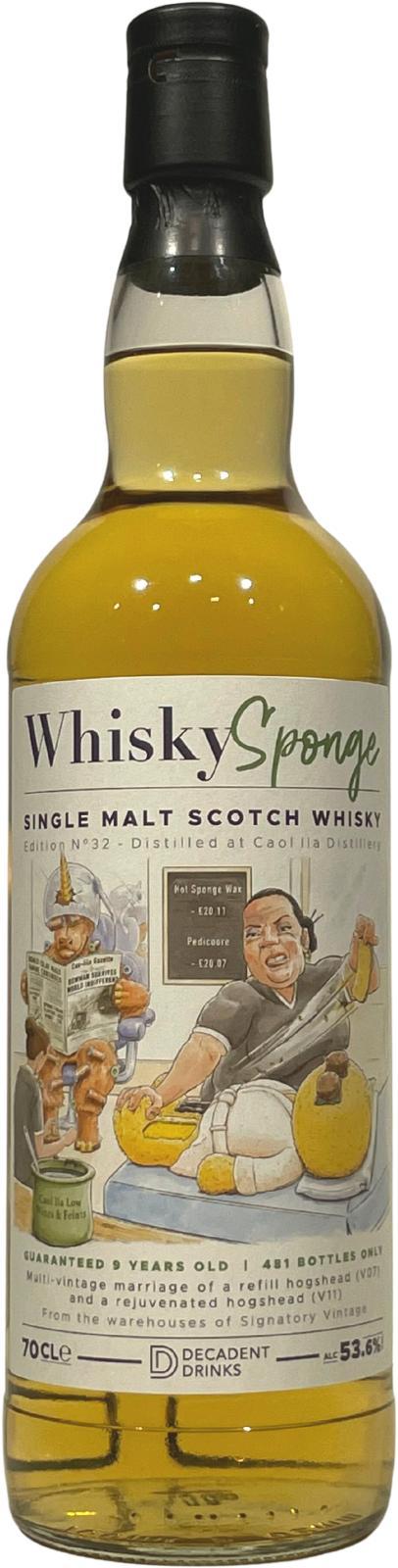 Caol Ila 09-year-old DeDr Whisky Sponge