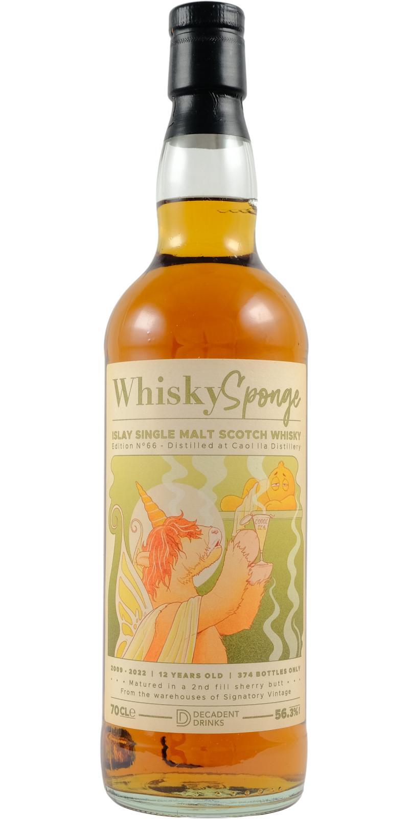 Caol Ila 2009 DeDr Whisky Sponge