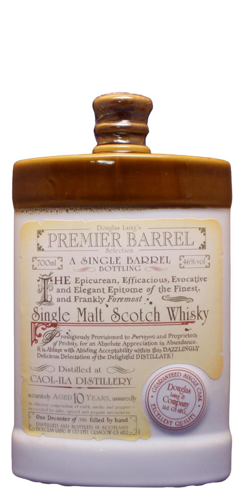 Caol Ila 10-year-old DL Premier Barrel Selection