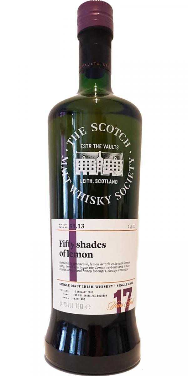 Bushmills 2001 SMWS 51.13  Fifty shades of lemon