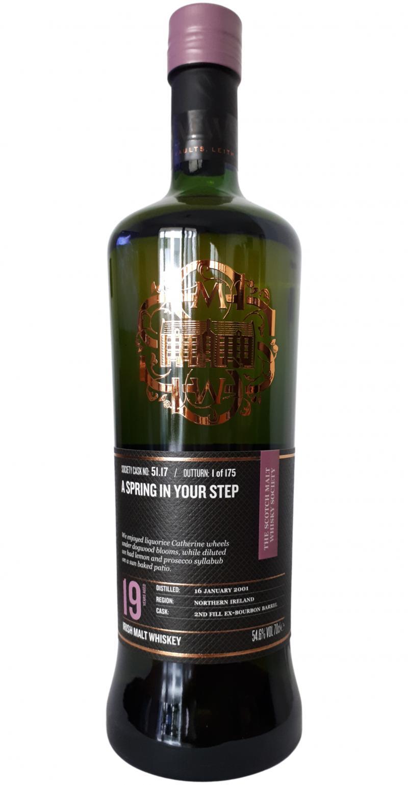 Bushmills 2001 SMWS 51.17  A spring in your step