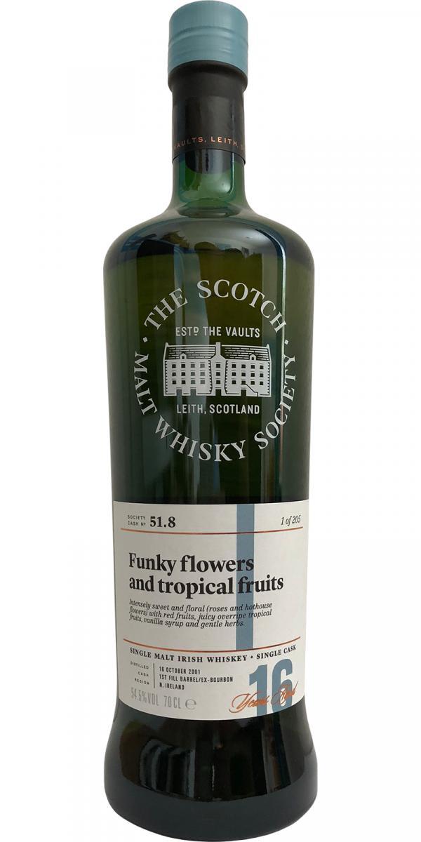 Bushmills 2001 SMWS 51.8  Funky flowers and tropical fruits
