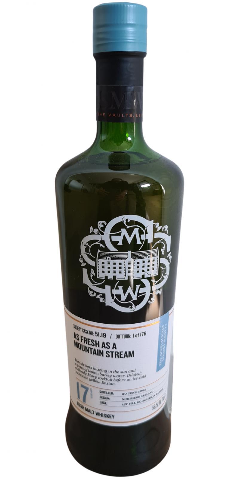 Bushmills 2002 SMWS 51.19  As fresh as a mountain stream