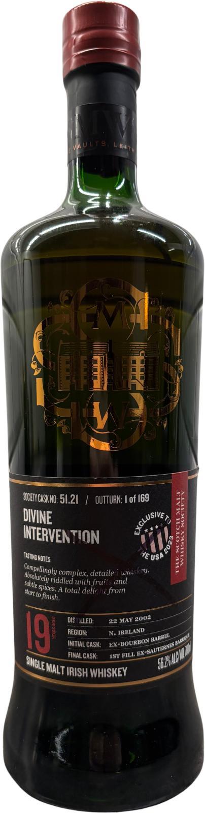 Bushmills 2002 SMWS 51.21  Delightful Intervention