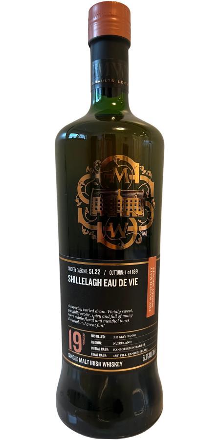 Bushmills 2002 SMWS 51.22  Shillelagh eau de vie