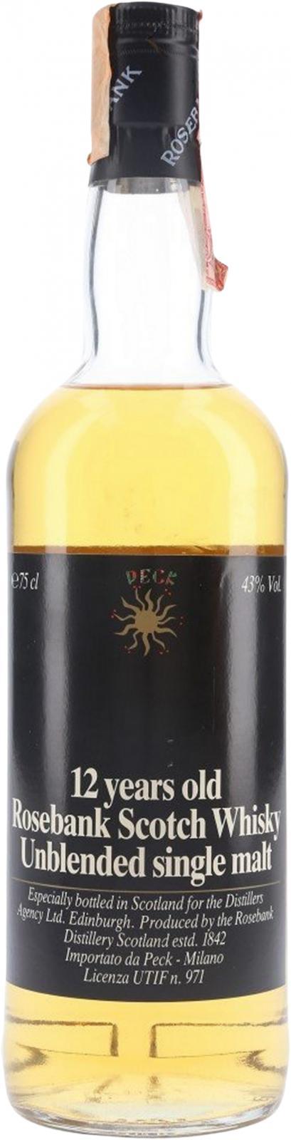 Rosebank 12-year-old  Unblended Single Malt