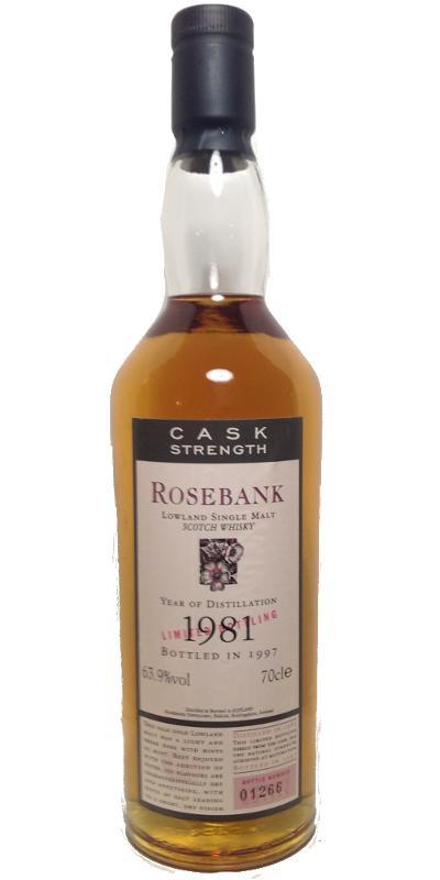 Rosebank 1981  Flora & Fauna - Cask Strength