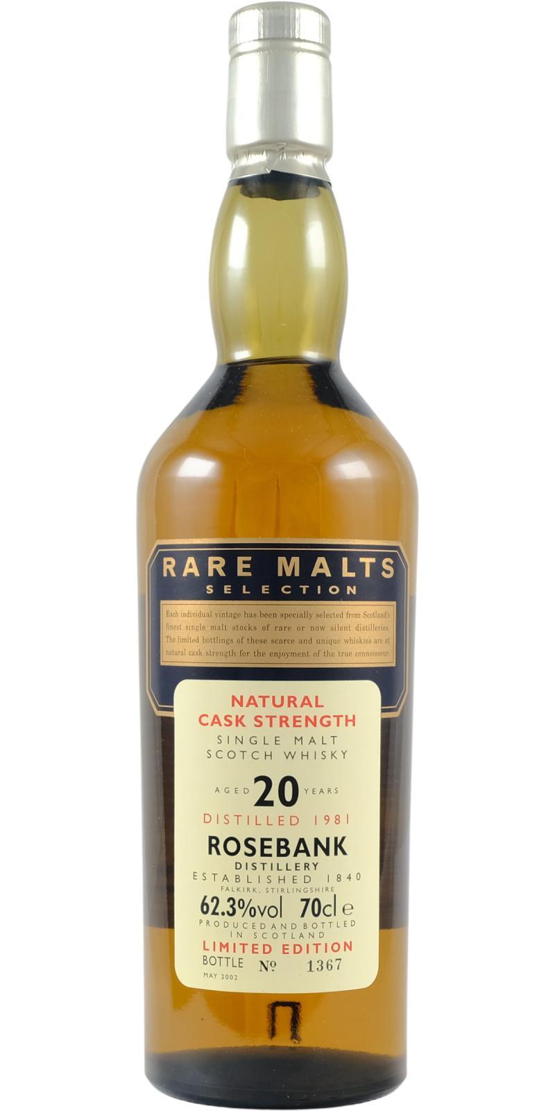 Rosebank 1981  Rare Malts Selection
