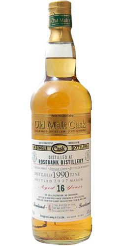 Rosebank 1990 DL  The Old Malt Cask