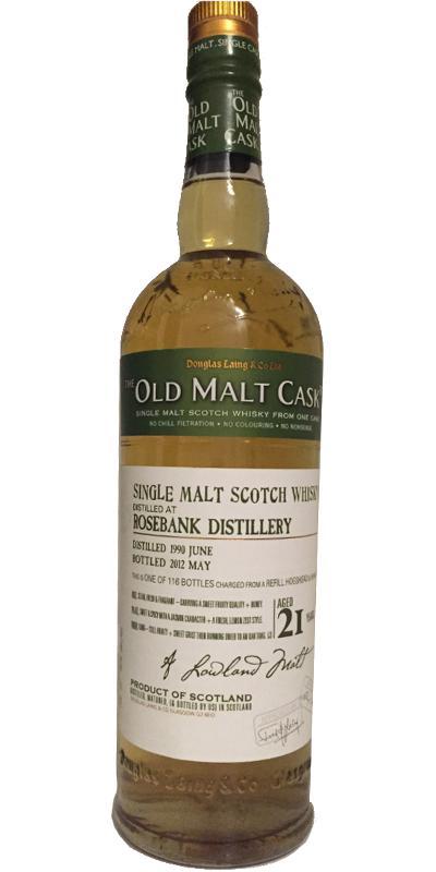 Rosebank 1990 DL  The Old Malt Cask