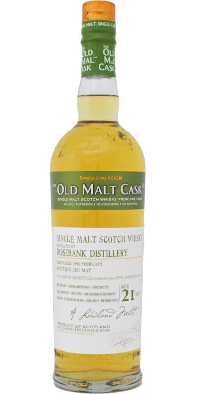 Rosebank 1990 DL  The Old Malt Cask