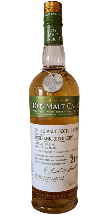 Rosebank 1990 DL  The Old Malt Cask