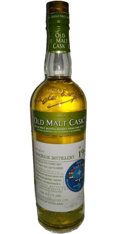 Rosebank 1990 DL  The Old Malt Cask - 60th Anniversary of NATO and Douglas Laing